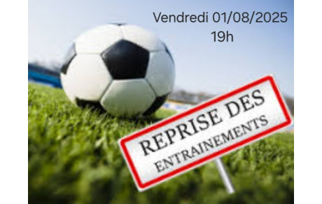 Reprise des entraînements 
